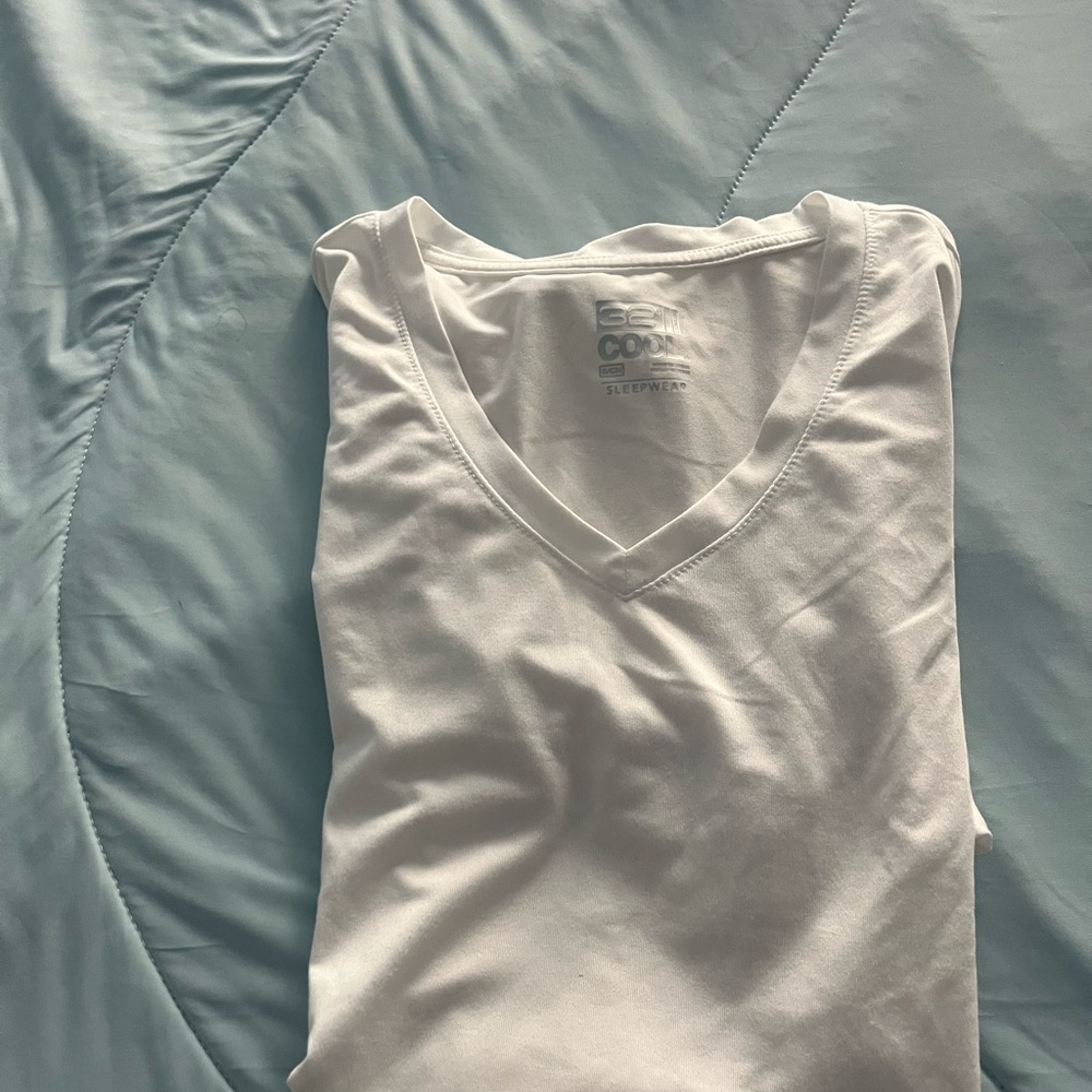 White V-Neck T-Shirt
